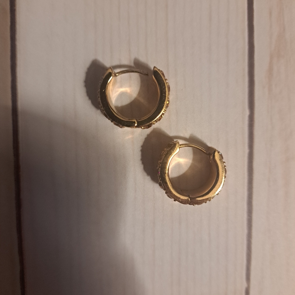 Kate Spade Gold Crystal Earrings - Picture 4 of 4